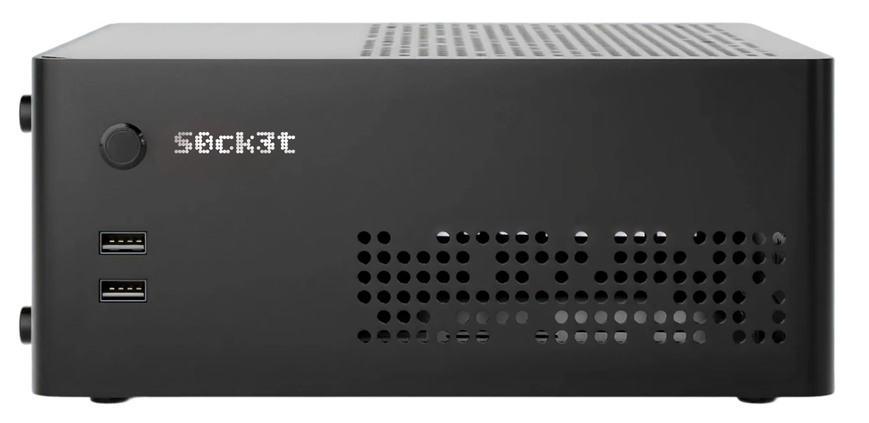 The SØck3t node — compact, modular, designed to live on your network